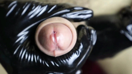 Big Orgasm and a Lot of Sperm After Abstinence Close-up, Sperm Flows