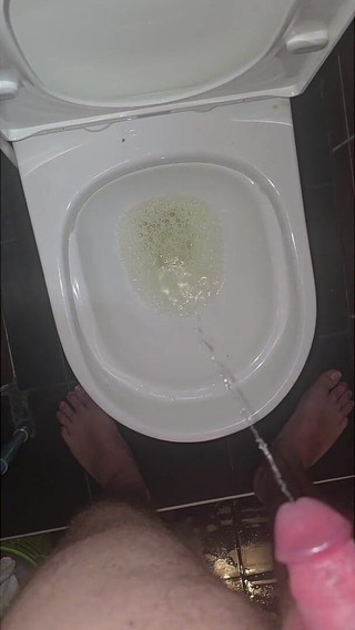Jimbob Pissing in Toilet
