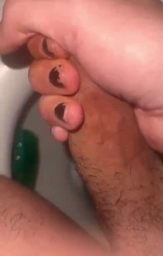 I rub it so fast that I can't resist anymore and I ejaculate very strongly