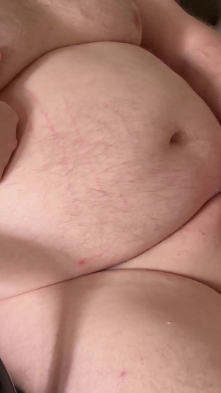 Chubby Stepdaddy Cock in His Office Chair.