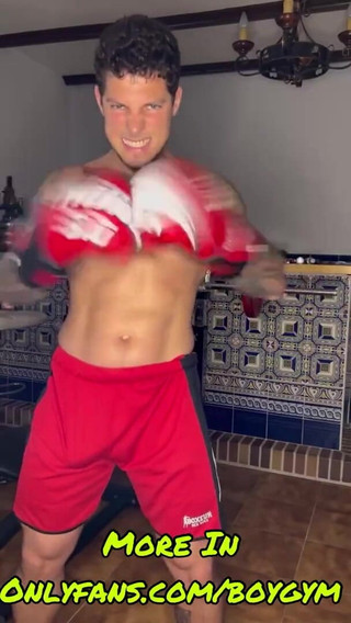Naughty Boxer Cum with No Touch