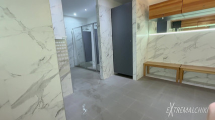 Gym Locker Room Stud Masturbation