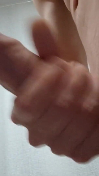 Skinny European Guy Jerks off His Big