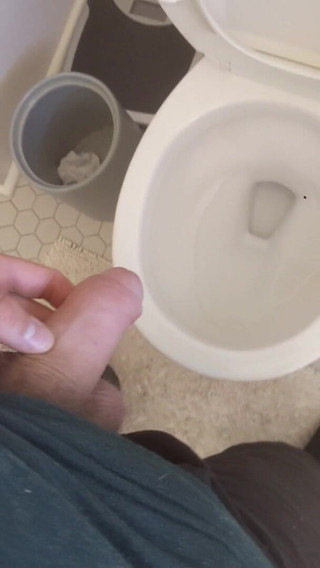 Boy with Uncut Dick Peeing.