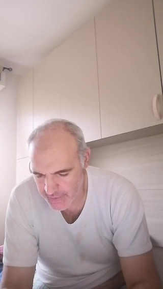 I Lick My Cum Covered Finger and Piss After the Handjob