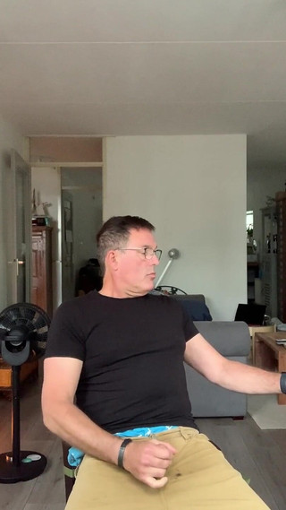 Jerking off at Home, I Cum on My Jeans, Sagging in My Ae Boxers.