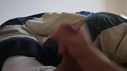 First Morning Jerking and First Cum in 2024